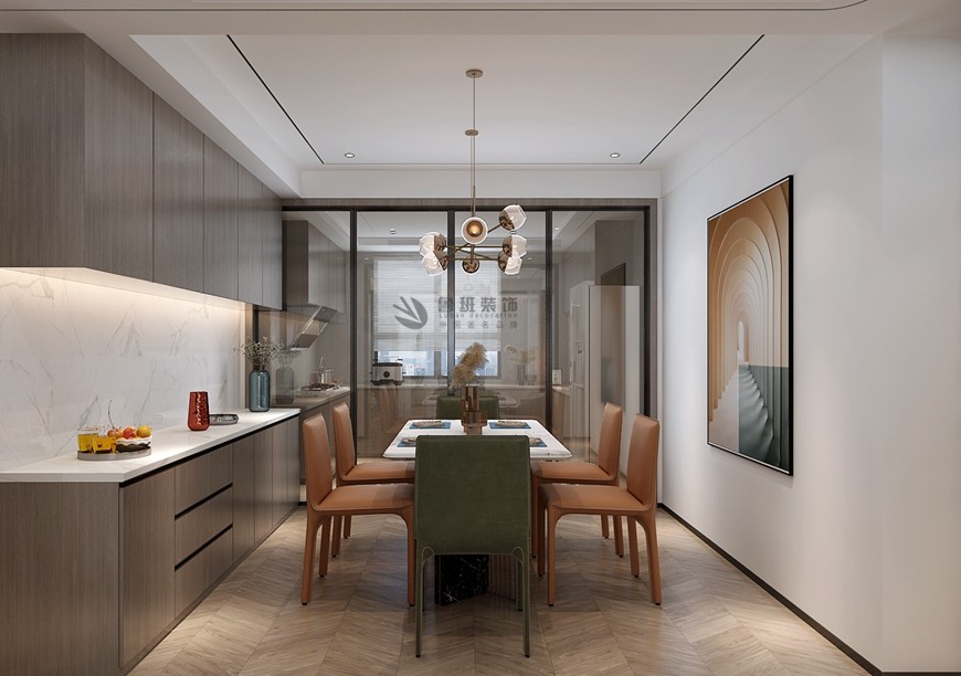 丹軒梓園四居室179平米現代簡約風格餐廳