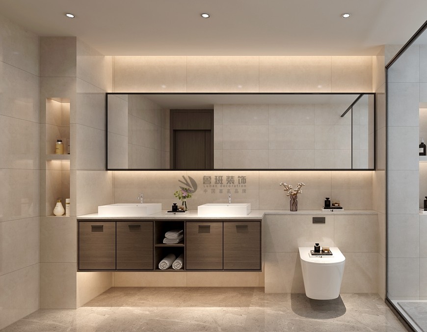 丹軒梓園四居室179平米現代簡約風格衛生間
