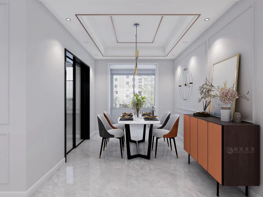 司法小(xiǎo)區(qū)四居室150平米現代輕奢風格主卧餐廳設計