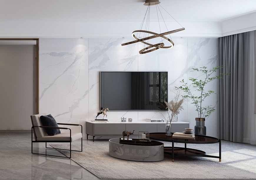 陽光城plus複式180平米現代簡約風格電(diàn)視背景牆 陽光城plus複式180平米現代簡約風格電(diàn)視背景牆