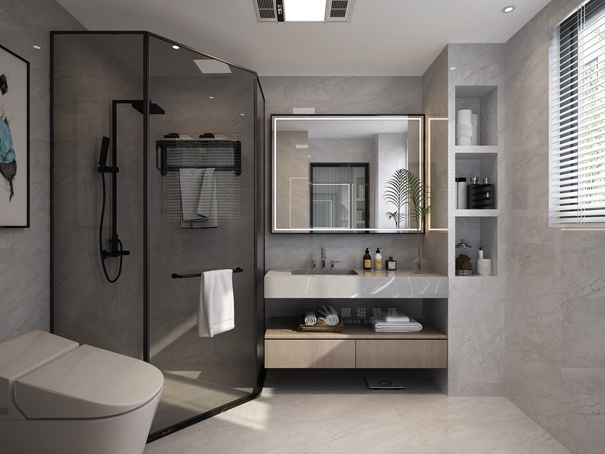 陽光城plus複式180平米現代簡約風格衛生間