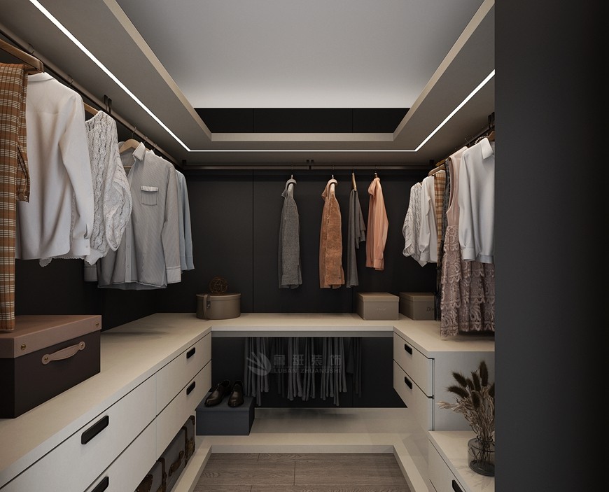 陽光城plus複式180平米現代簡約風格衣帽間