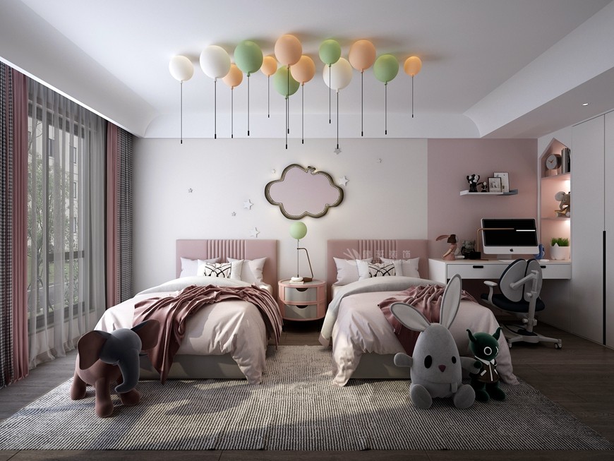 陽光城plus複式180平米現代簡約風格兒童房