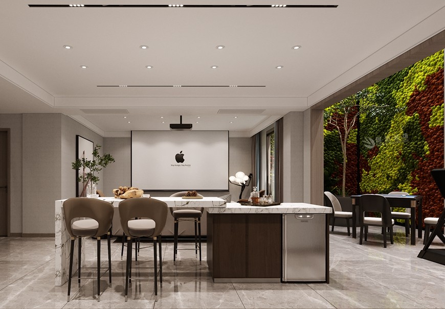 華清學(xué)府城底躍300平米現代簡約風格餐廳